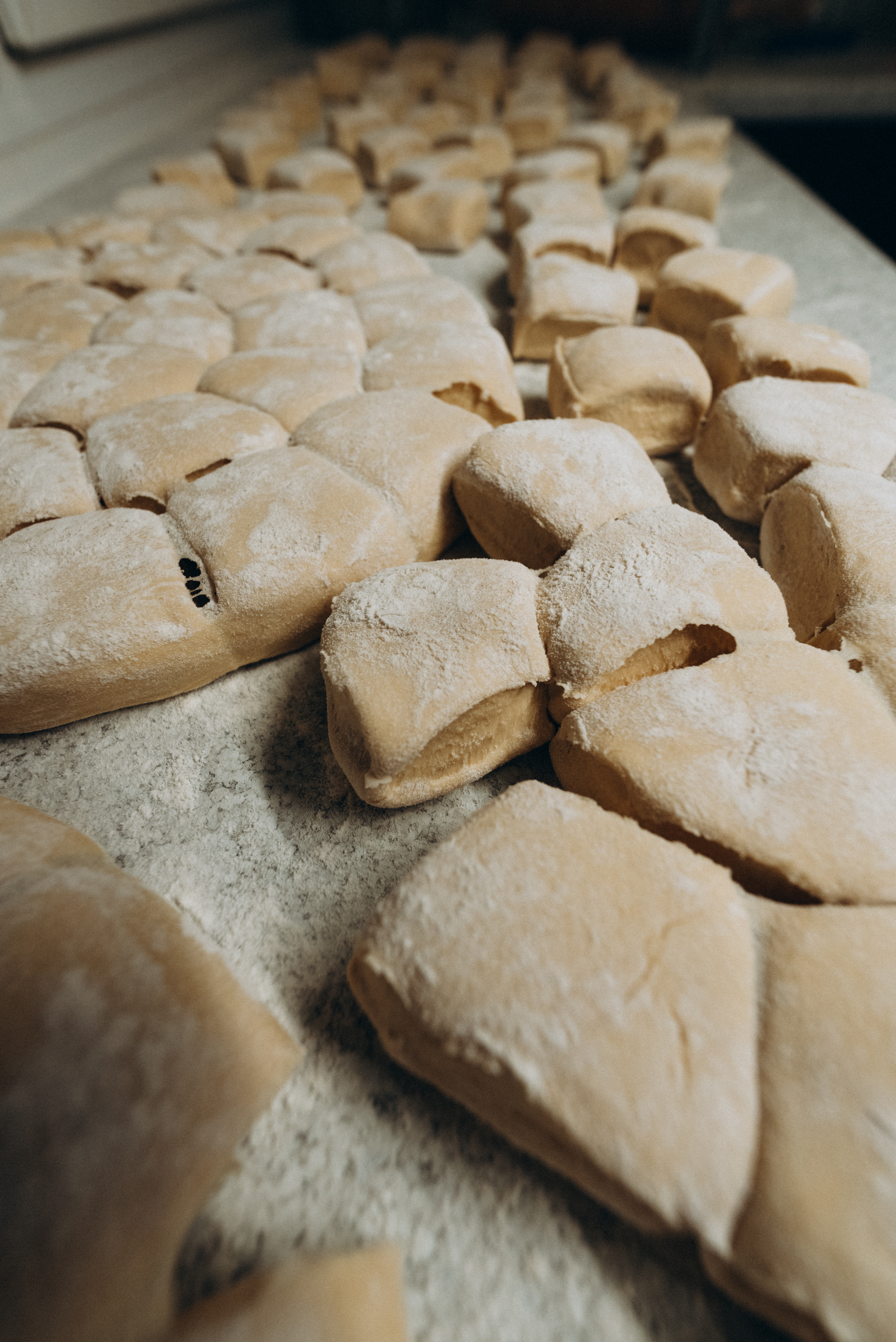 Fresh dough preparation
